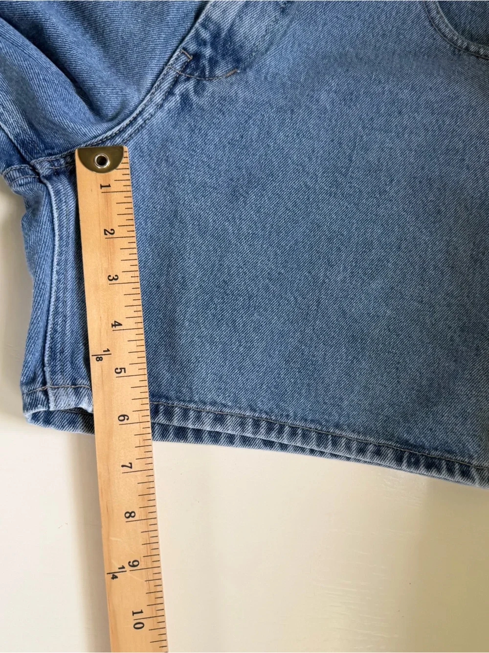Guess Vintage Denim Jean Shorts 90s High Waist Baggy Mom Blue Size 28